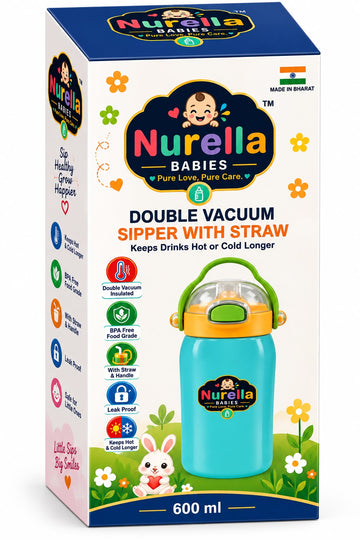 Double Vacuum Sipper With Straw