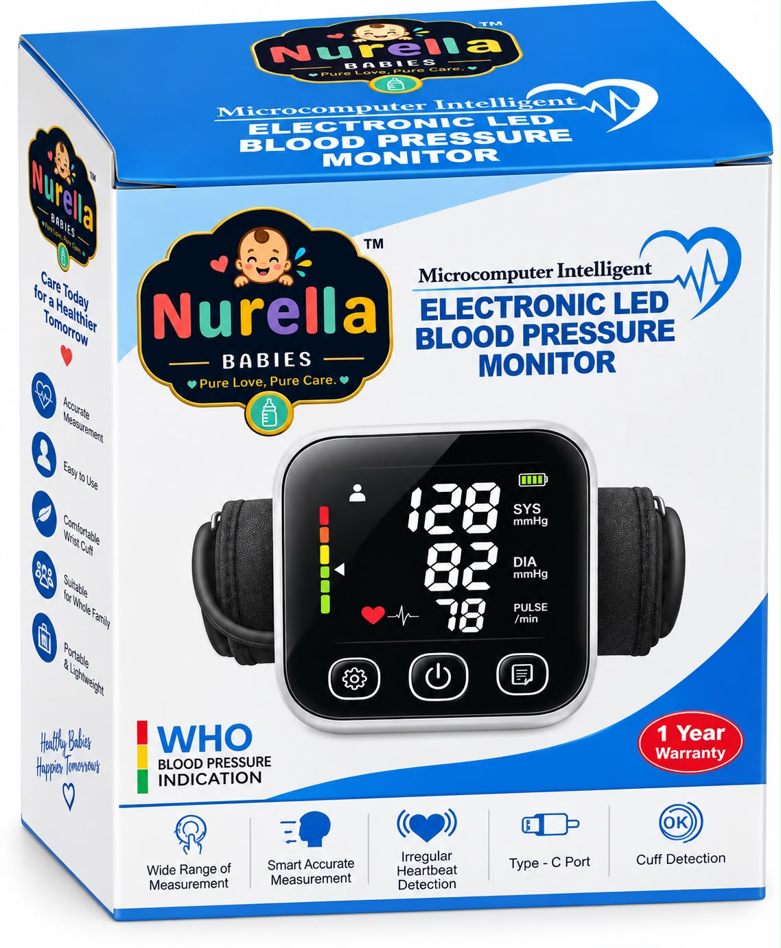 Electronic LED Blood Pressure Monitor